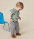 Baby College-Jacke aus Molton