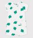 Baby-Kurzoverall aus Molton mit Pflanzenmuster