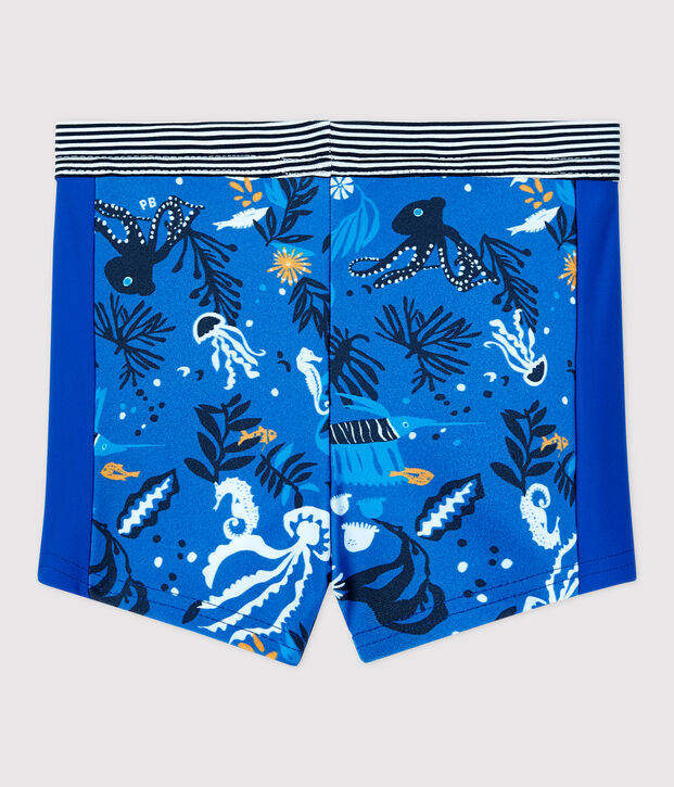 Umweltfreundliche Baby-Badeshorts f&uuml;r Jungen blau/vielfarbig