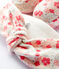 Baby-Set Mädchen mit Haarband und Schuhen mit Blumen-Print aus Bio-Baumwoll-Doppeljersey variante 1