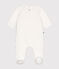 Baby-Schlafanzug mit Herz-Print weiss MARSHMALLOW