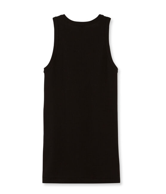Tanktop Damen einfarbig schwarz NOIR