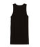 Tanktop Damen einfarbig schwarz NOIR