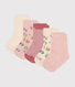 5er-Set Baby-Socken aus Baumwolle mit Blumenmotiv