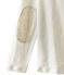 Mädchen-Cardigan weiss LAIT/gelb OR
