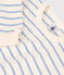Baby-Sweatshirt aus Baumwolle mit Marinestreifen weiss AVALANCHE/ SKY CHINE