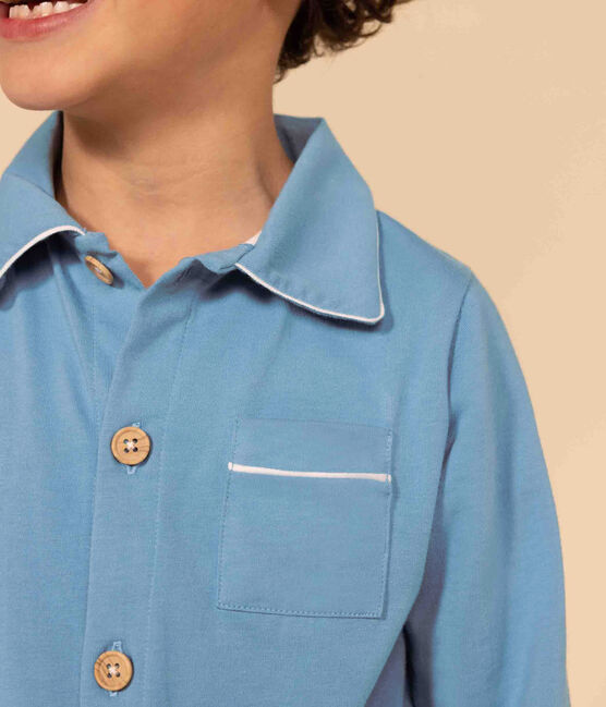 Kinderpyjama aus Jersey für Jungen blau AZUL