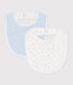2er-Set Baby-Lätzchen aus bedruckter Baumwolle