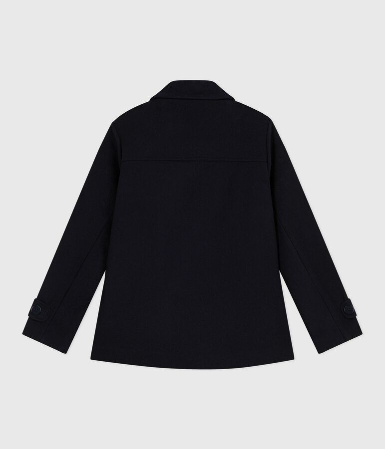 Damen-Cabanjacke aus Schurwolle blau