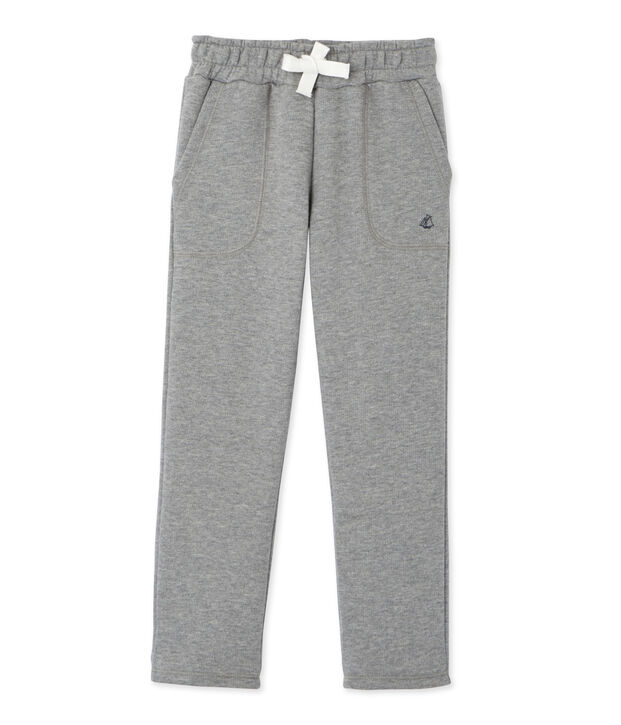 Jungen-Hose aus Molton grau