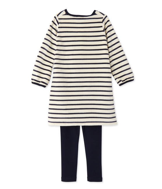 Chemise de nuit fille à bouclette velours beige COQUILLE/blau SMOKING