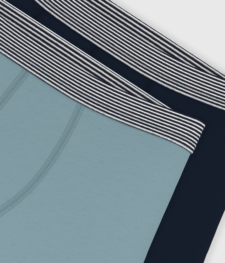 Set Kinder-Boxershorts aus einfarbiger Baumwolle mit Elastan vielfarbig