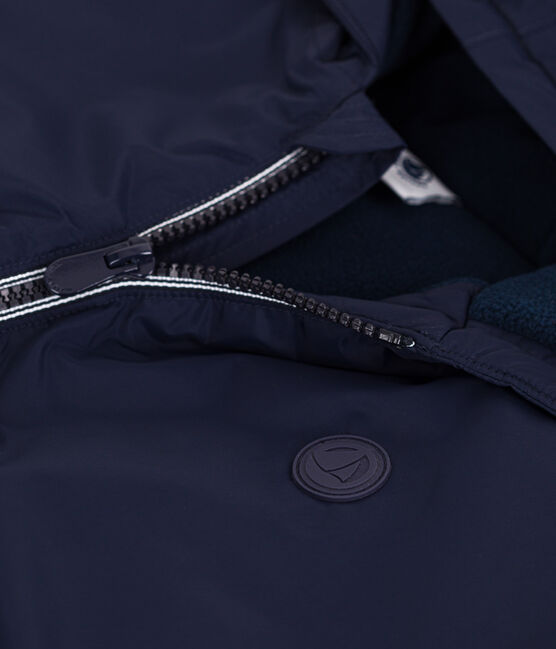 Kinder-Windjacke mit Fleece für Jungen blau SMOKING