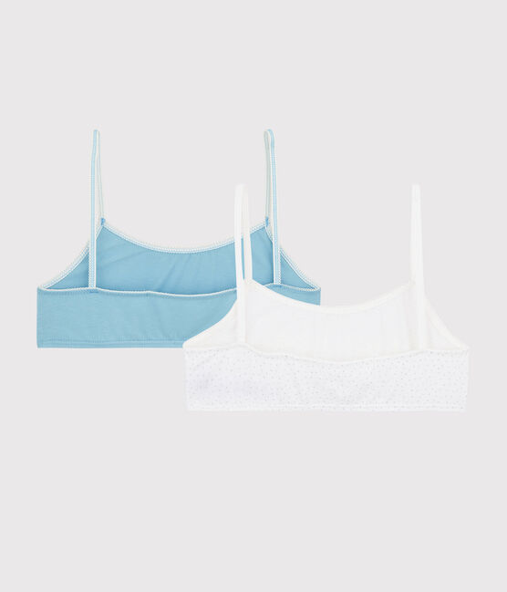 2er-Set Bustiers aus Bio-Baumwolle und Elastan mit Polka-Dot-Motiv für Mädchen variante 1