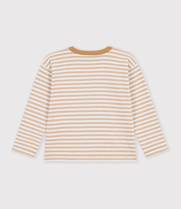 Lang&auml;rmeliges Kinder-T-Shirt mit Streifen beige/naturfarben/beige