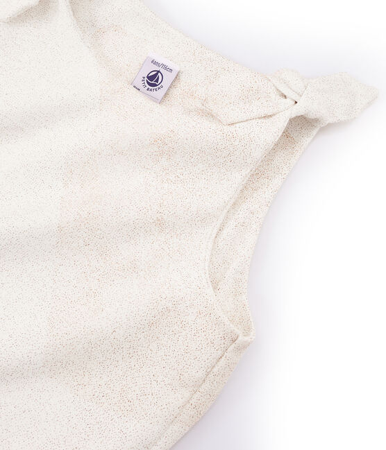 Kinder Tanktop M&auml;dchen weiss MARSHMALLOW/rosa COPPER