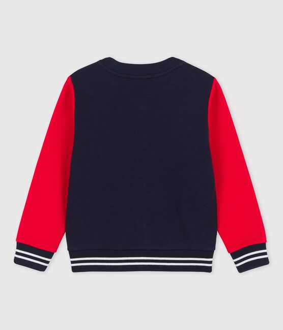 Cardigan im Teddy-Style aus Molton für Mädchen und Jungen rot PEPS/blau SMOKING