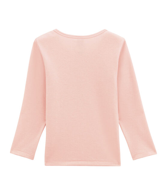 Mädchen Langarmshirt aus Woll /Baumwollgemisch. rosa JOLI