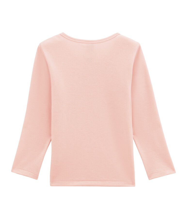 M&auml;dchen Langarmshirt aus Woll /Baumwollgemisch. rosa JOLI