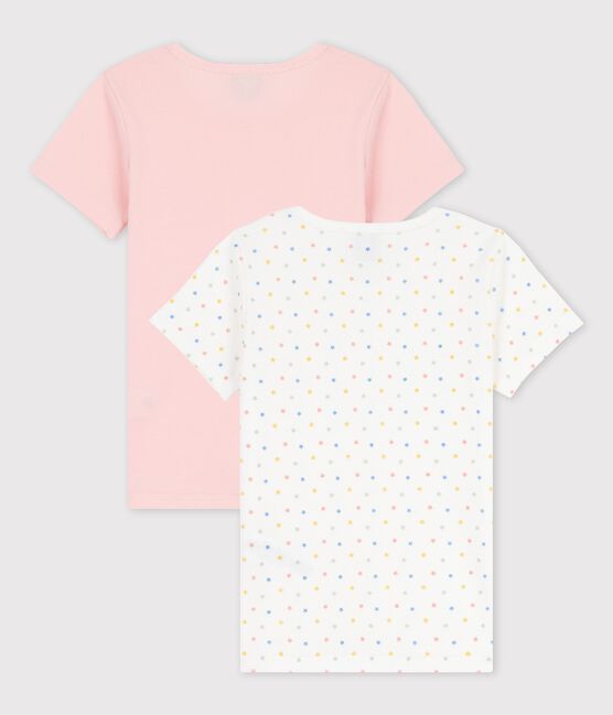 2er-Set kurzärmelige T-Shirts aus Bio-Baumwolle mit Mini-Sternchen für Mädchen variante 1