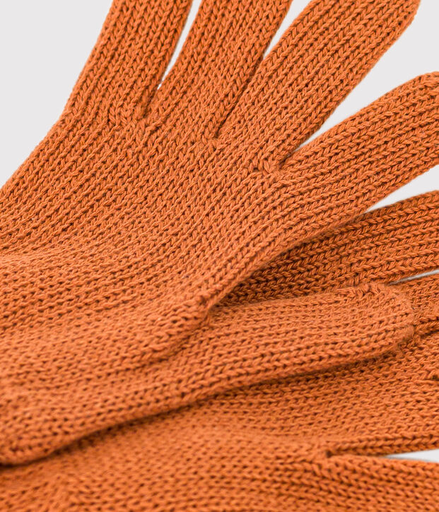 Handschuhe aus Strick f&uuml;r Jungen und M&auml;dchen braun