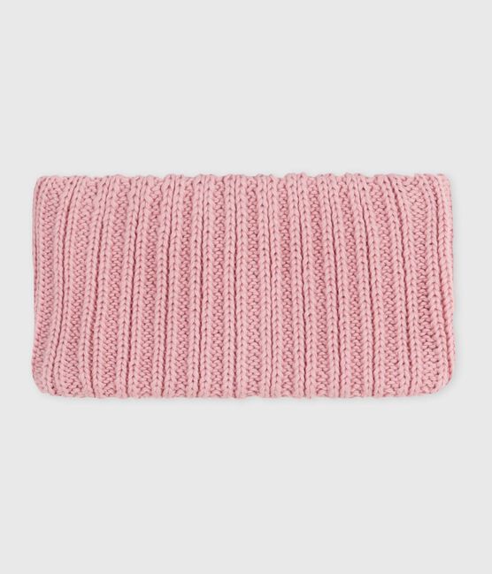 Baby-Schlauchschal aus Strick mit Fleece-Futter rosa CHARME