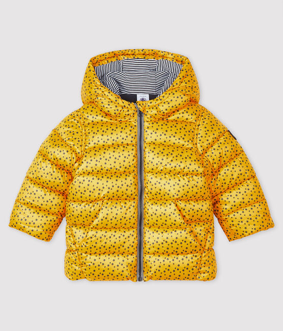 Gesteppter Baby-Anorak für Jungen gelb BOUDOR/blau SMOKING