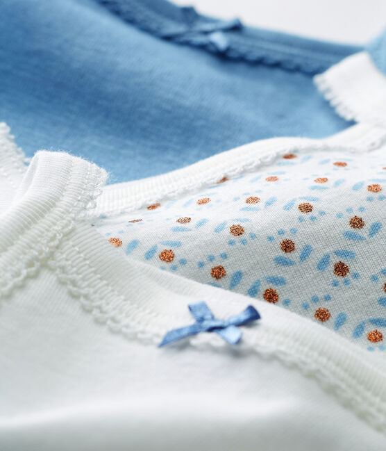 3er-Set Baby-Trägerbodys für Mädchen variante 1