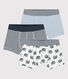 3er-Set Boxershorts aus Baumwolle mit Schneckenmotiv für Jungen