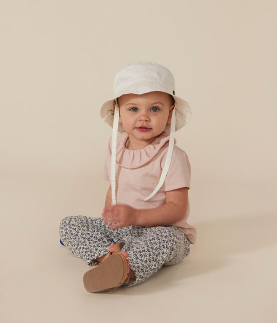 Kurzärmelige Baby-Bluse aus Jersey rosa SALINE