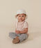 Kurzärmelige Baby-Bluse aus Jersey rosa SALINE