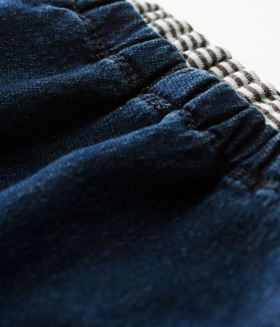 Baby-hose unisex aus doppelstrick im denimlook blau DENIM BLEU FONCE CN