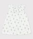 Kurzärmeliges Babykleid aus Bio-Musselinstoff mit Blumenmuster