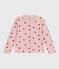 Kinder-Cardigan aus bedruckter Baumwolle  rosa JOLI/weiss MULTICO