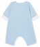 Langer Baby-Overall aus gestepptem Doppeljersey blau ACIER/weiss MARSHMALLOW CN