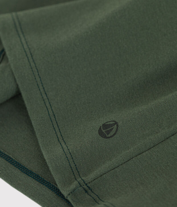 Damen-T-Shirt L&rsquo;ICONIQUE aus Baumwolle mit M&auml;usez&auml;hnchen gr&uuml;n