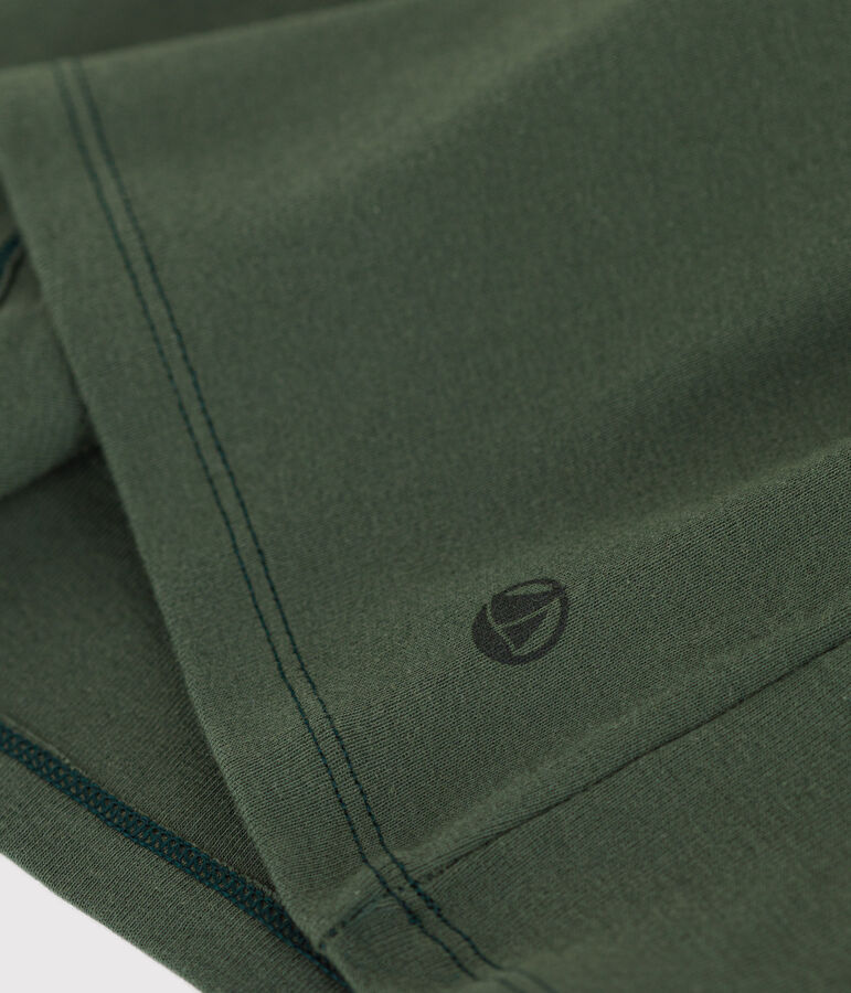 Damen-T-Shirt L&rsquo;ICONIQUE aus Baumwolle mit M&auml;usez&auml;hnchen gr&uuml;n