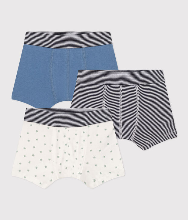 3er-Set Kinder-Boxershorts aus Baumwolle mit Sternmotiv vielfarbig