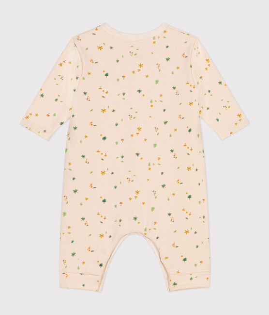 Langer Baby-Overall aus Molton weiss AVALANCHE/ MULTICO
