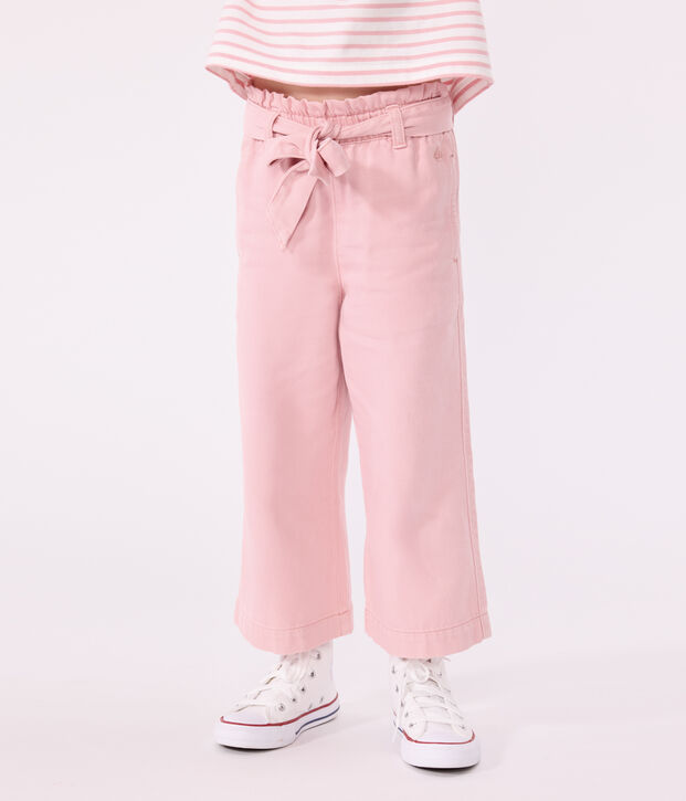 Kinder-Hose aus Baumwoll-/Lyocell-Mischgewebe. rosa