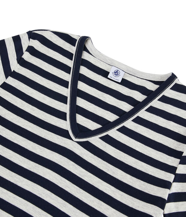 Damen-T-Shirt blau/grau