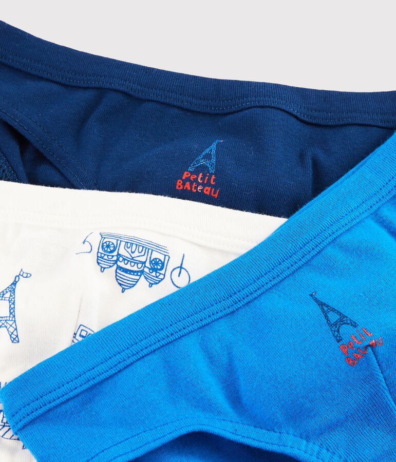 3er-Set Slips 'Paris' f&uuml;r kleine Jungen vielfarbig