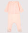 2-teiliges Baby-Ensemble aus Rippstrick rosa FLEUR/rosa GEISHA