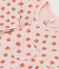 Baby-Langoverall aus Doppeljersey mit Blumenprint rosa SALINE/weiss MULTICO