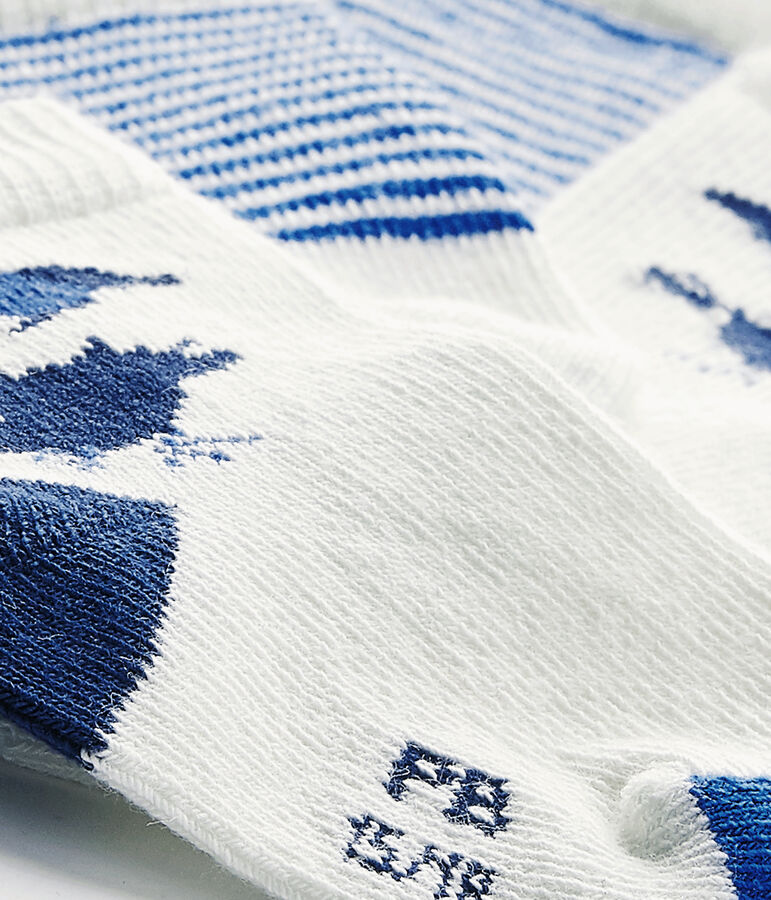 Baby-Jungen-Socken im 2er-Set weiss