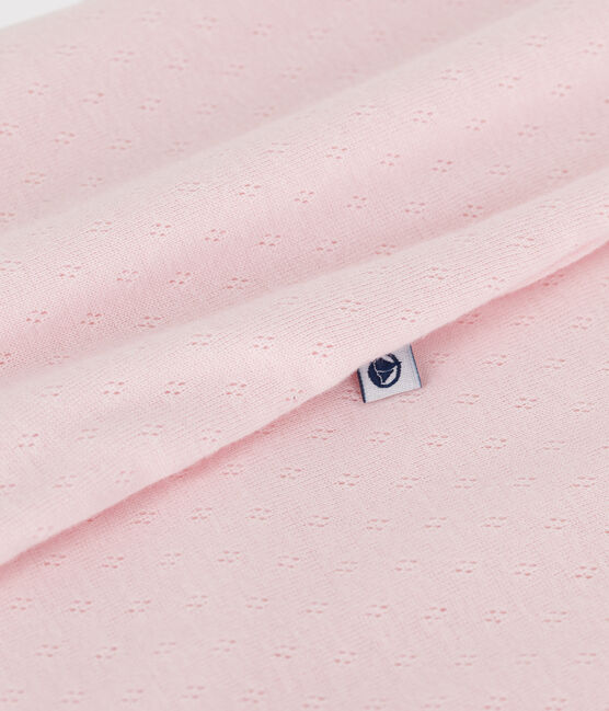 Babyschlafsack aus einfarbiger Baumwolle TOG 0,5 rosa FLEUR