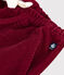 Baby-Hose aus einfarbigem Fein-Cord AMARANTE