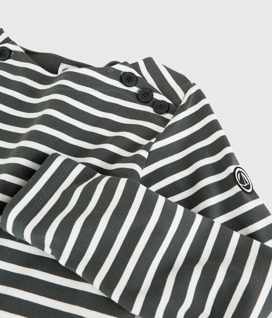 Marineshirt für Damen grau ORAGE/weiss MARSHMALLOW