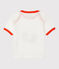 Kurzärmeliges Baby-T-Shirt für Jungen weiss MARSHMALLOW