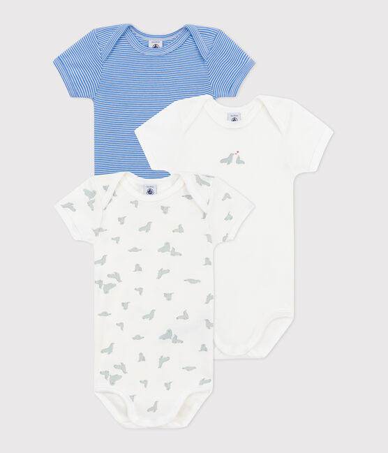 3er-Set kurzärmelige Baby-Bodys aus bedruckter Baumwolle  variante 1